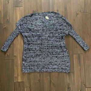 Akualani Lightweight Blue Sparkle Sweater M NWT